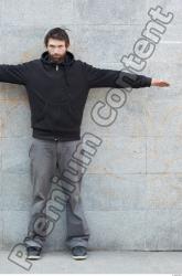 Whole Body Man T poses White Casual Athletic Bearded